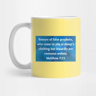 Bible Verse Matthew 7:15 Mug